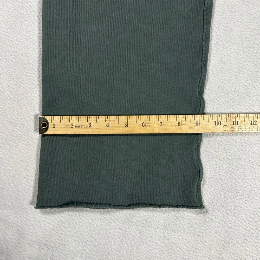 Frank & Eileen Catherine Favorite Sweatpants Womes Medium Green Wide Leg Crop